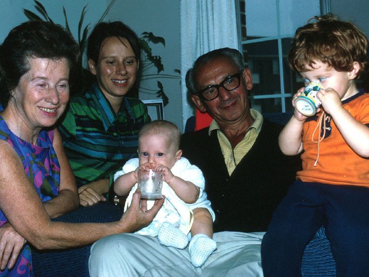  with their daughter and grandchildren